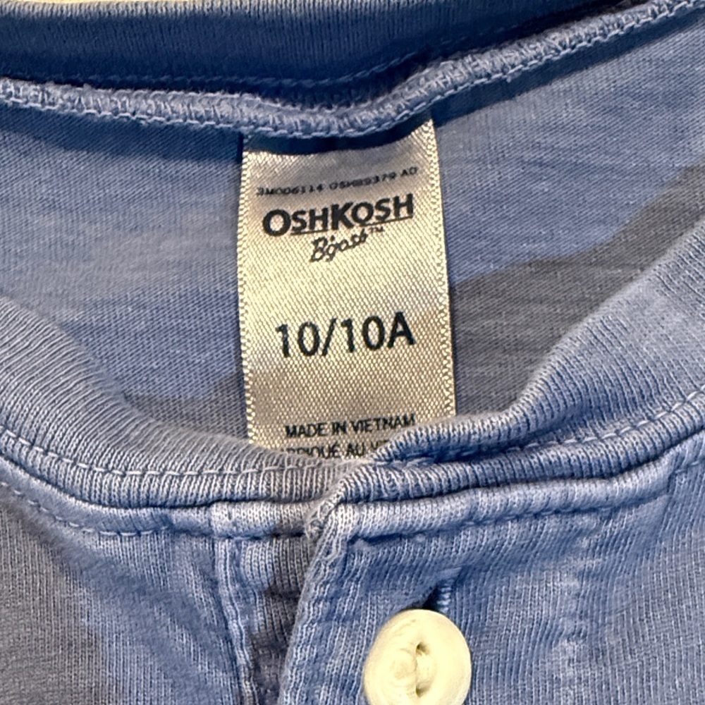 OshKosh B'gosh Classic Blue Long Sleeve Tee size 10 A - Picture 3 of 6